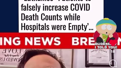 NHC whistleblower we were ordered to "Euthanize" Patients to falsely increase COVID Death Counts while Hospitals were Empty