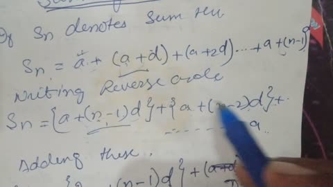 class 11 Arithmetic series