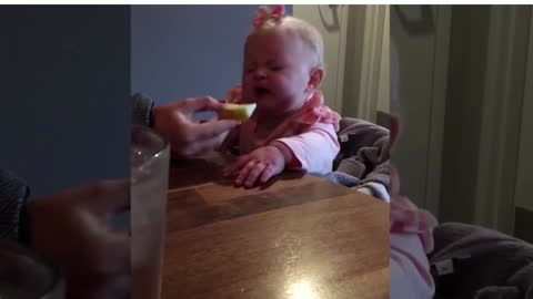 When Babies Fist Eat Lemon...(part 2)