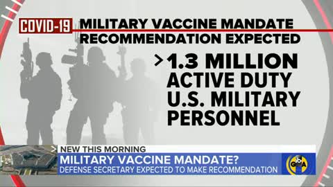 News today military vaccine mandate