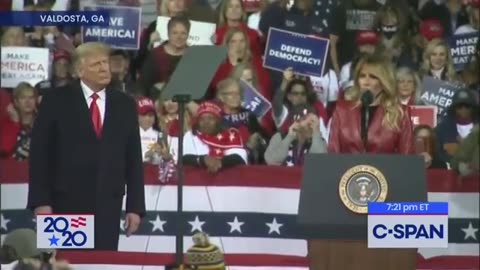 First Lady Melania Trump in Georgia- 'We must keep our seats in the Senate.'