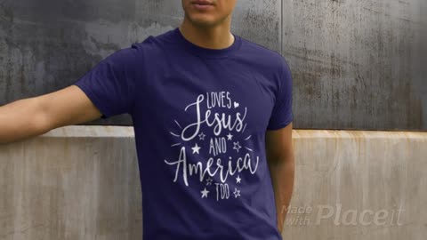 Loves Jesus And America Too T-Shirt