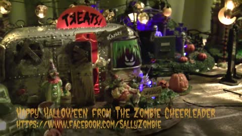 Halloween Greetings from Sally The Zombie Cheerleader Promo