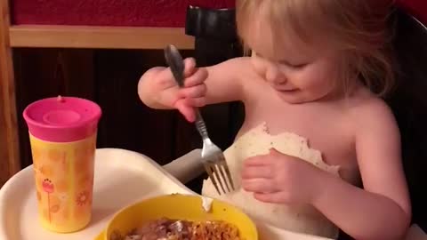 Kid comes up with creative way to eat tortilla