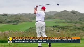 Former US President Donald trump wins golf championship