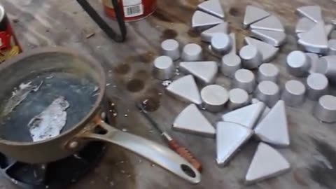 Casting Antimonial Lead Ingots - 8mm Reloading Project