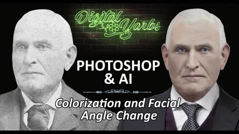 Photoshop Colorization and Facial Angle Change - The Life Portrait of Jackson Chaney