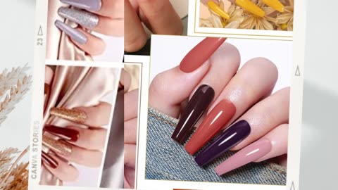 September nail ideas acrylic almond .....