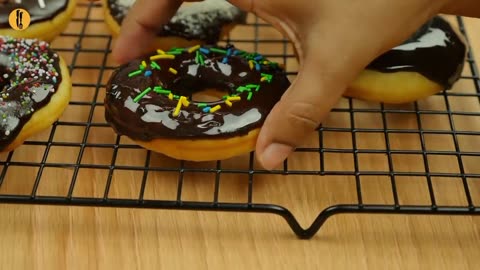 Home made chocolate donuts recipe