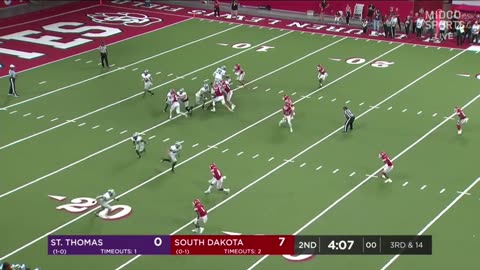 South Dakota vs St. Thomas Highlights | College Football Week 2 | 2023 College Football