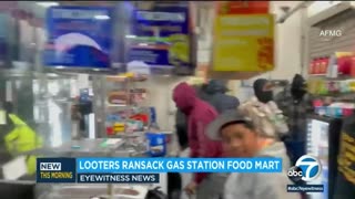 A large mob looted an LA gas station last night. Police couldn’t intervene.