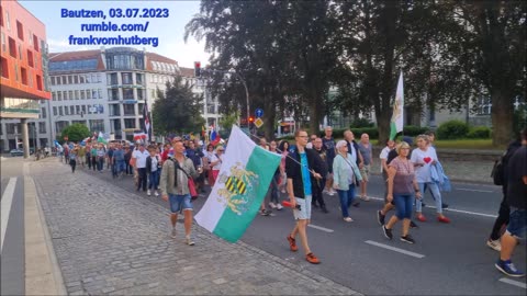 MONTAGSSPAZIERGANG, Start und Ankunft - BAUTZEN, 03 07 2023, 126. MAHNWACHE 🕊