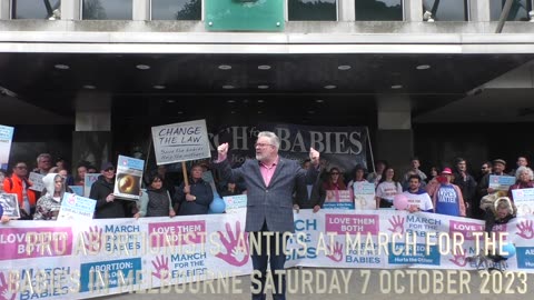 March for the Babies 2023 Pro-Abortionists' Antics