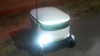 Helping a Grocery Delivery Bot Get Across Street Safely