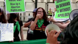 Activists confront 'post-Roe America' outside Supreme Court