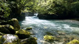 4k Mountain River Sound. Relaxing Nature Sounds, River Sound.