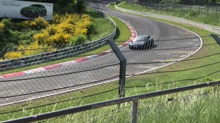 Porsche Taycan ripping it on Nürburgring