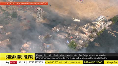 UK Heatwave: Major incident declared in London