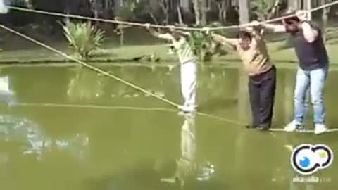 swing over the river