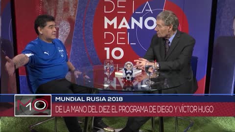 Maradona hablando de fútbol