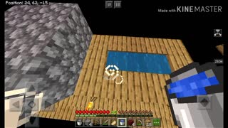 Mcpe doorway skyblock ep 4 cobble gen and creepers