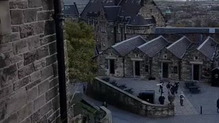 Beautiful Edinburgh View From Top of Castle