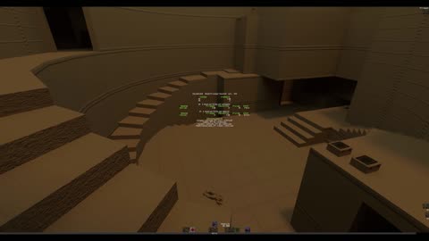 Very old Quake 2 match from the 90s between Blue and Shub on dm1.