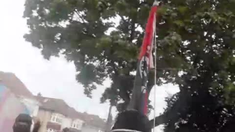 UK: Antifa protesting outside a school in support of child sex grooming 'drag queen story hour'