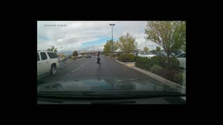 Mom Chases After Child in Runaway Cart