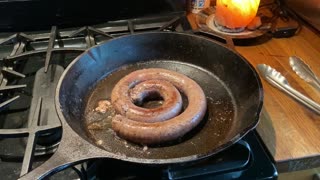 Cooked Beef Sausage and Milk With Heavy Cream