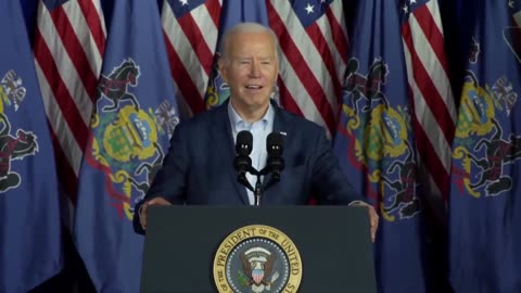 Biden's Opening Statement In His Pennsylvania Speech: "I Think I Should Go Home Now"