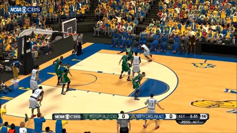 NBA 2k14 HBCU Basketball Mod Mississippi Valley State vs NC A&T