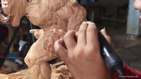 Carving VENOM out of Wood - ingenious Woodworking Skill Technique