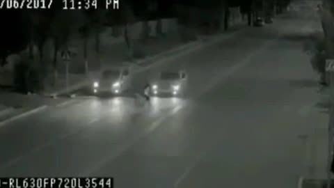 Ghost Man' Captured On CCTV Camera Saving Little Girl's Life