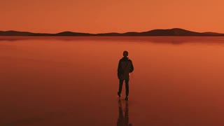 Lake Gairdner at Sunset