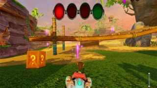 Crash Team Racing Nitro Fueled - Skull Rock Crystal Challenge Game play (Nintendo Switch 720p)