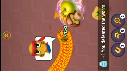 Wormszone.io💥I meet a crazy snake🐍#shorts #wormszone #gaming #gameplay