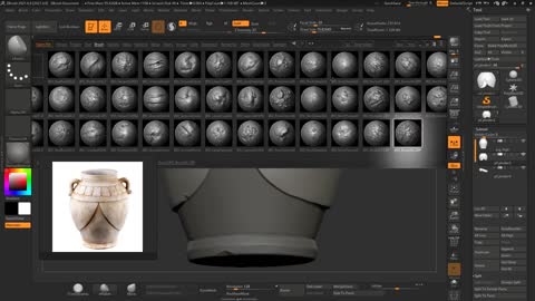 Maya+Zbrush+Substance Painter software tutorial: making a stylized jug