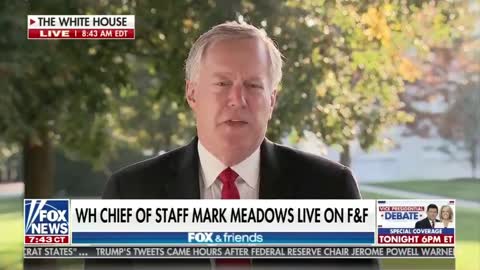 White House Chief Of Staff Mark Meadows On Stimulus Talks
