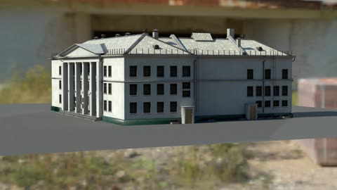 3d model old architecture building