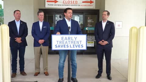 Gov. Ron DeSantis Opens Monoclonal Center In Manatee County