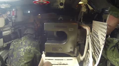 Inside the Leopard 1A5 - Tank Gunnery Loading