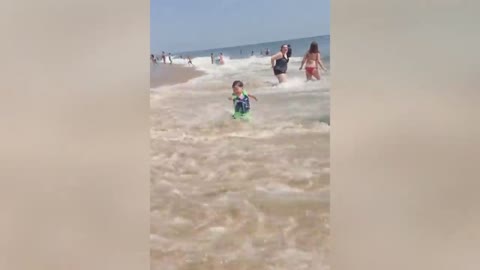 100% Fun with Cutest Baby Playing Water Moments 100%
