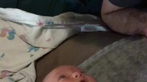 Babies first words “ I Love You“ to her Daddy