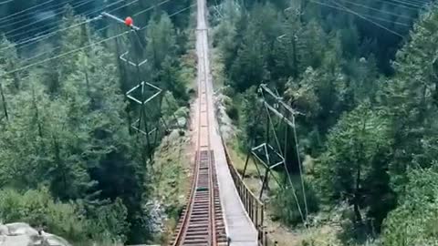 The Steepest Roller Coaster in Gelmerbahn