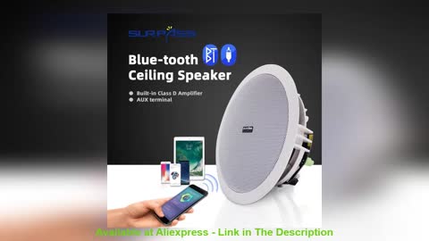 ⚡️ Home Audio System BT In Ceiling Speaker Bathroom Waterproof Built In Digital Class D Amplifier