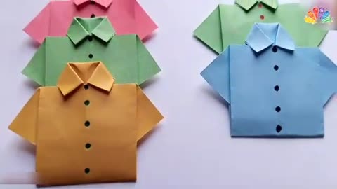 How to Make Paper Shirt _DIY Origami Paper Crafts_Origami Paper Shirt Tutorial_Kids crafts