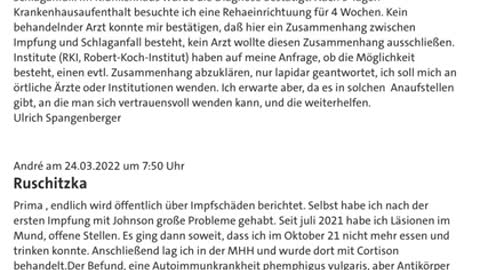 Impfschäden-Kommentare