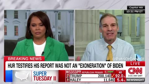 Jim Jordan blows up CNN Fake Narrative that there is no Two-tiered Justice System