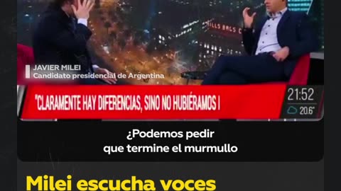 “Todo ese murmullo me está matando”: Milei afirma oír voces durante una entrevista